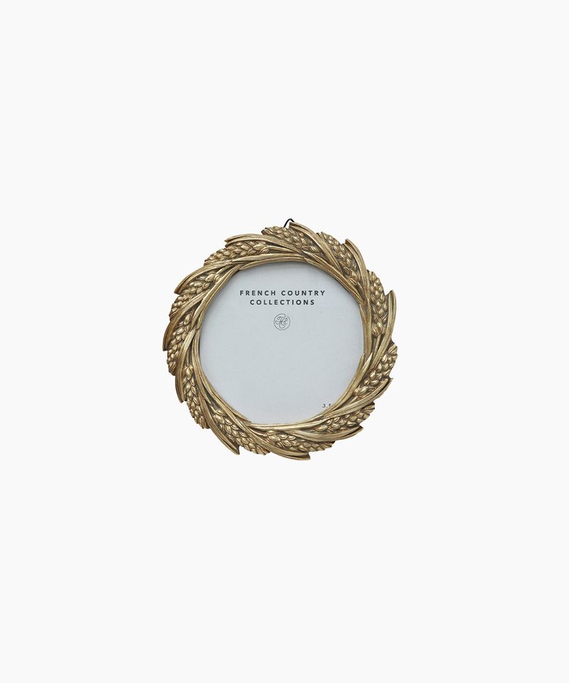 Wheat Round Frame Champagne