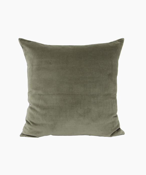 Velvet Cushion Cover Light Olive