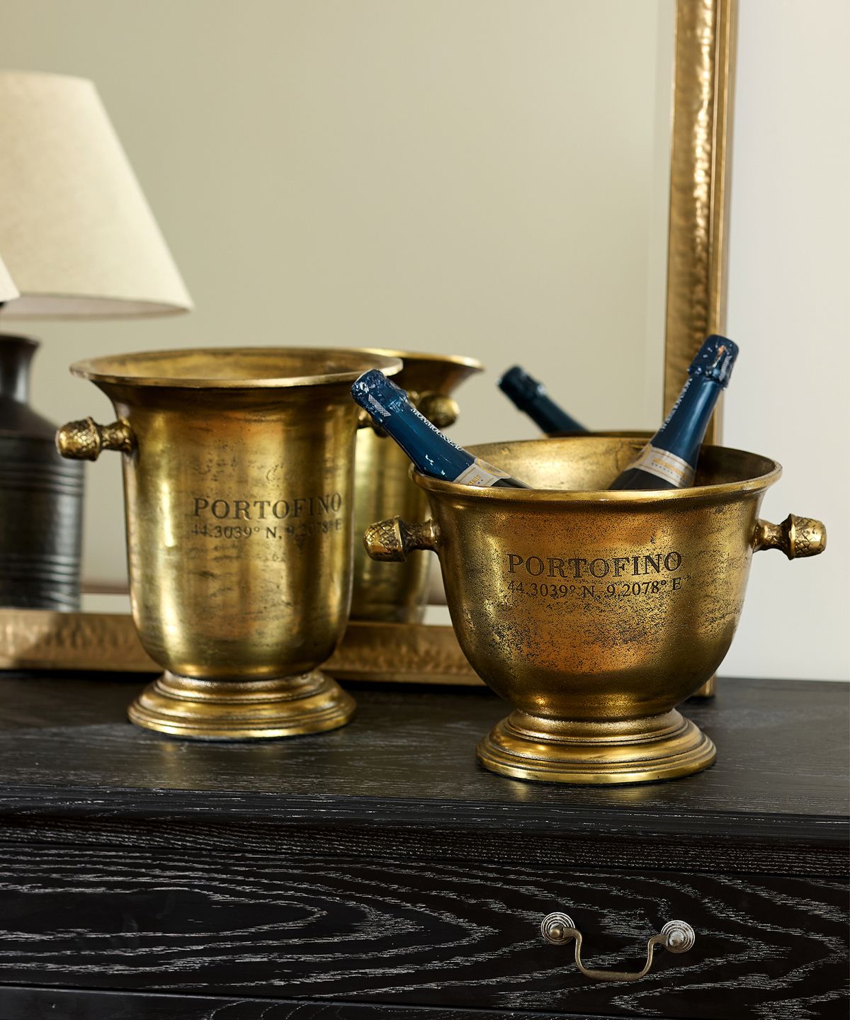 Portofino Gold Champagne Bucket Tall