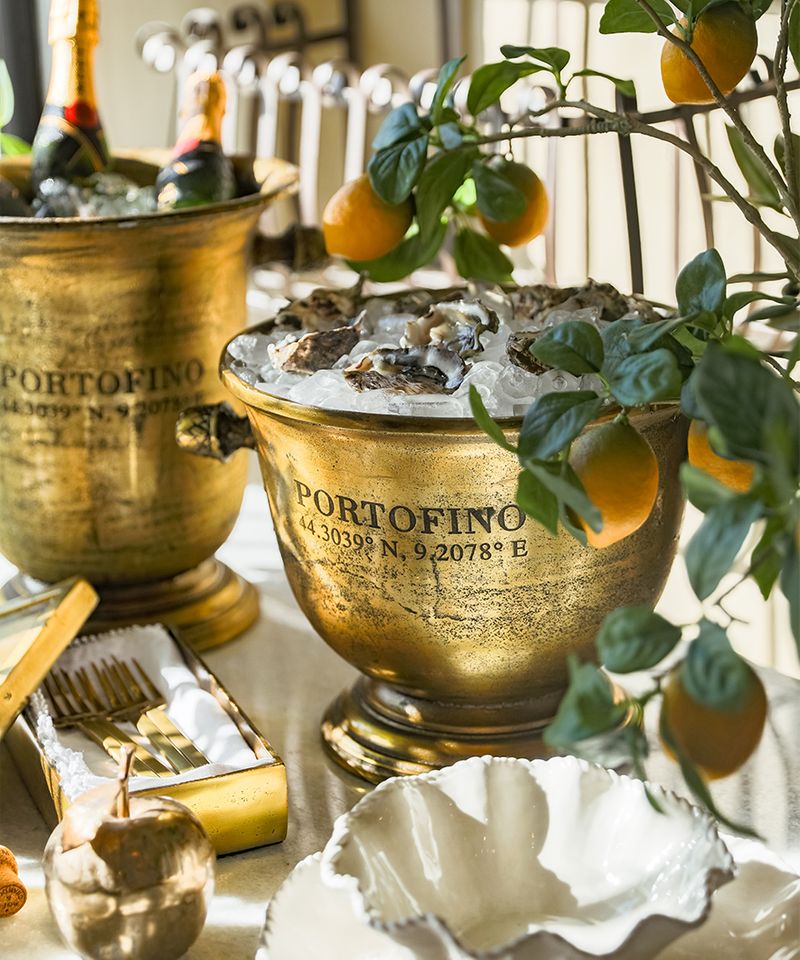 Portofino Gold Champagne Bucket Short