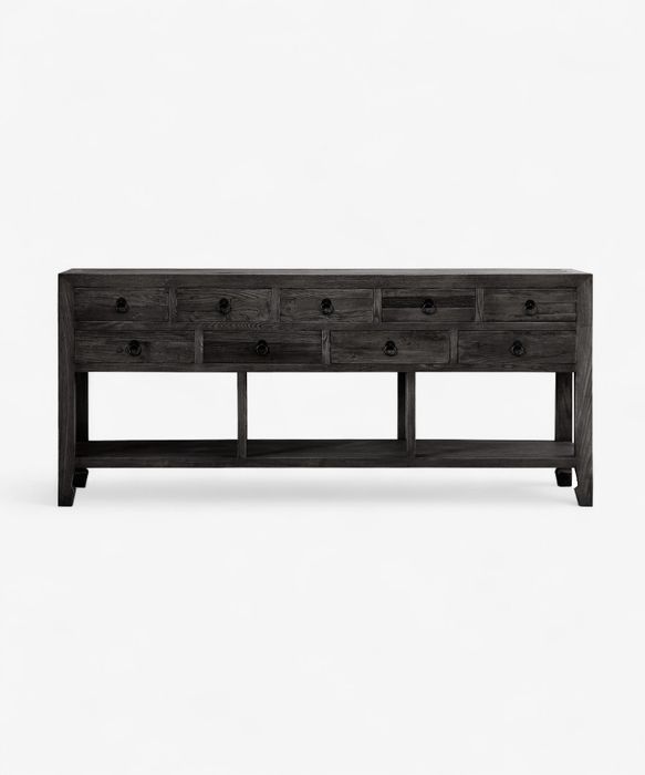 Miguel Sideboard 9 Drawers Black