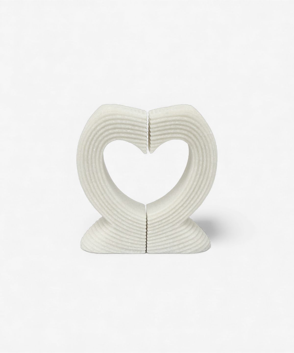 Heart Curved Book End