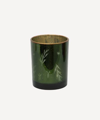 Etched Votive Green Large