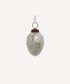 Sandblasted Ovate Bauble Silver