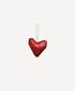 Canvas Heart Red Hanging Decoration