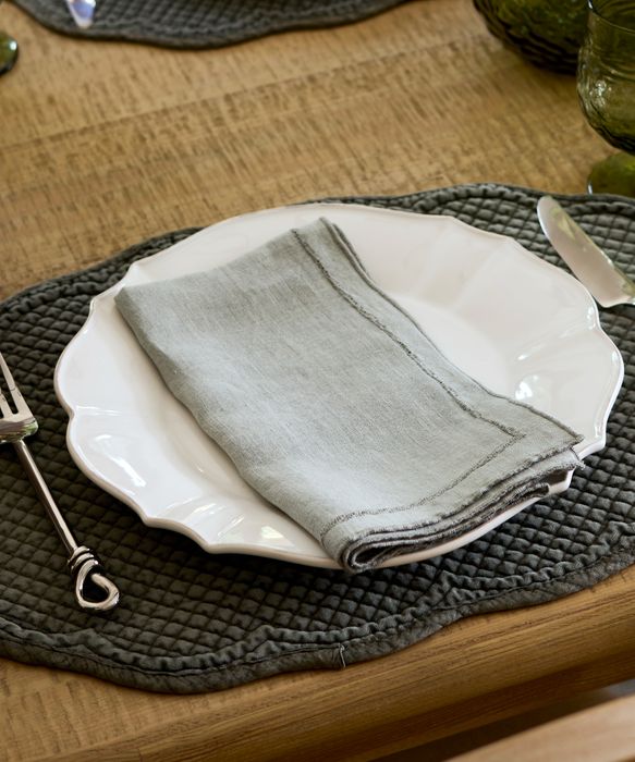 Riley Napkin Fog Blue