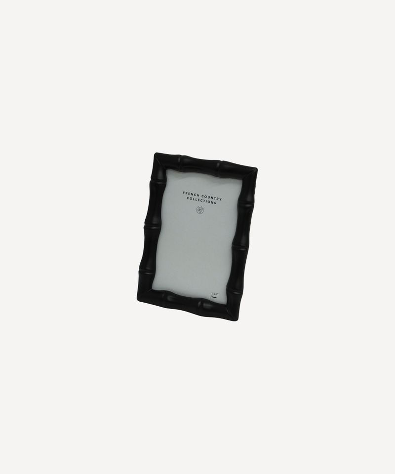 Faux Bamboo Black Photo Frame 4x6"