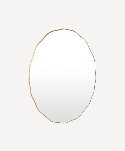 Wave Oval Mirror Small