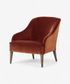 Lupita Cinnamon Velvet Lounge Chair