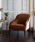 Lupita Cinnamon Velvet Lounge Chair
