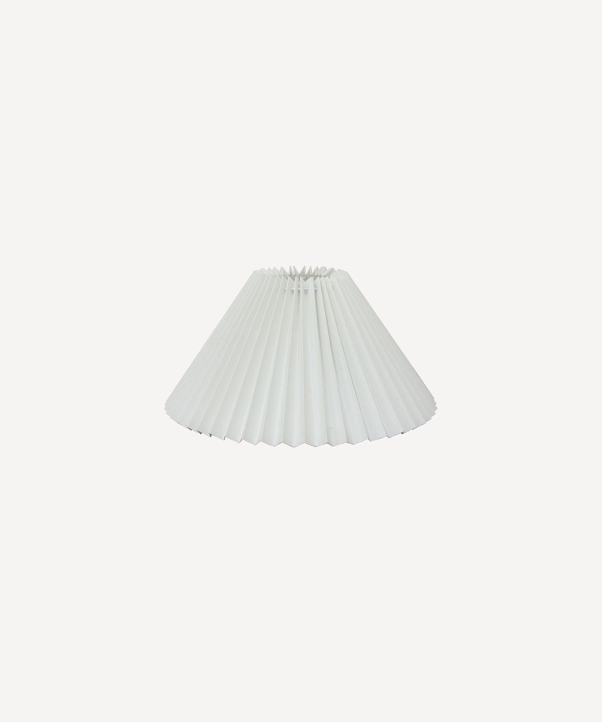 Pleated Linen Shade 26cmD White