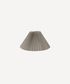 Pleated Linen Shade 26cmD Taupe