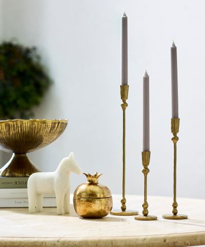 Eddie Gold Candleholder Medium