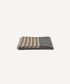 Herringbone Stripe Throw Black Spice