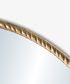 Rope Design Mirror Half Round