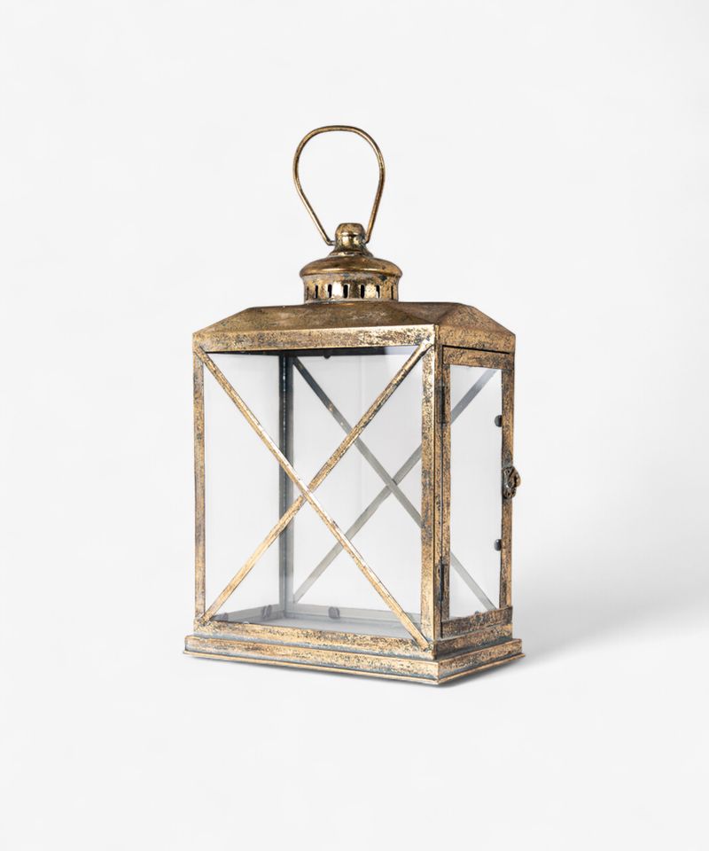 Calypso Lantern Small Aged Gold