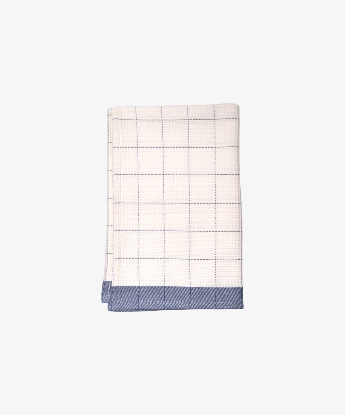 Waffle Cotton Marine Blue Teatowel