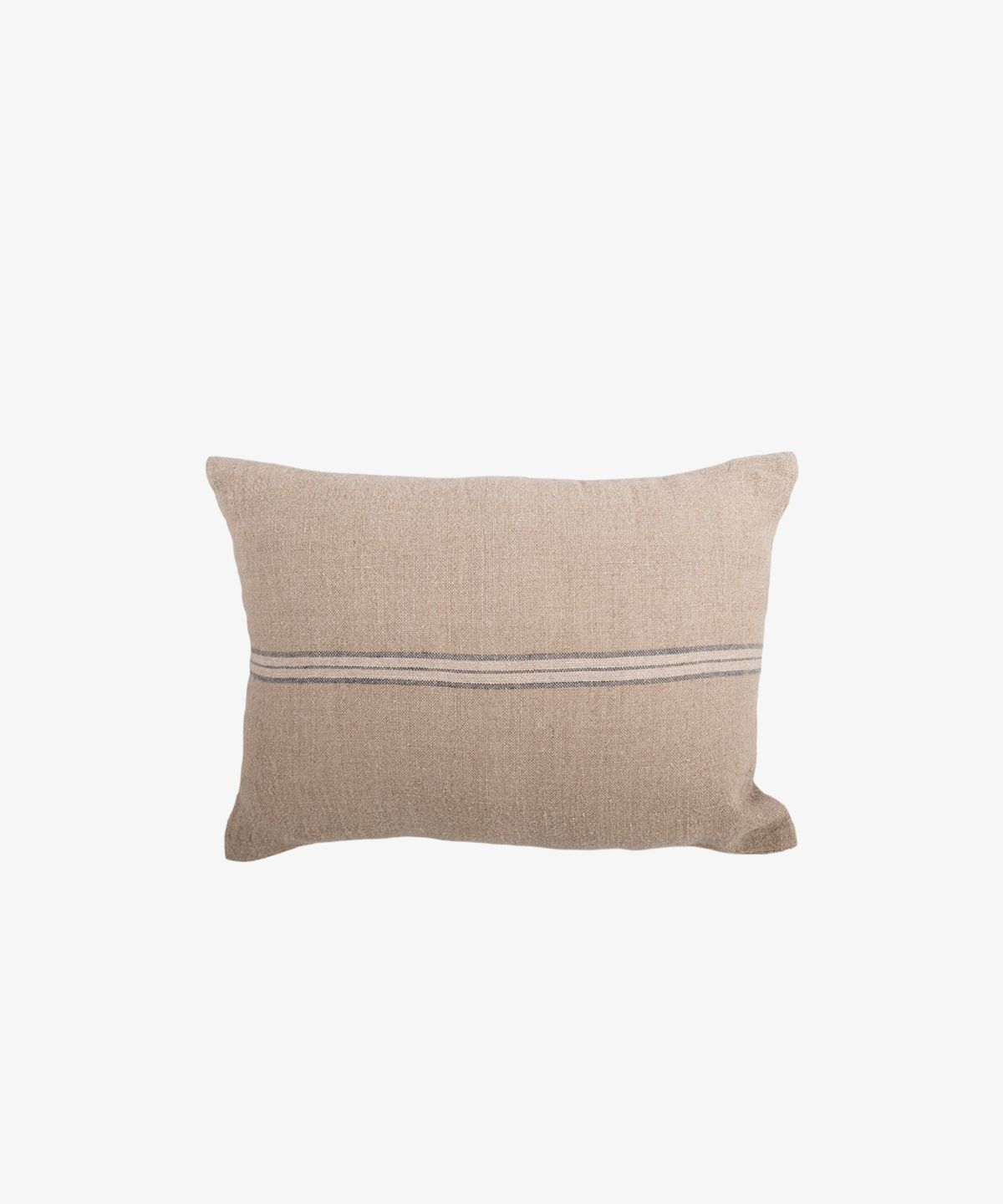 Woven Stripe Linen Cushion Cover Blue