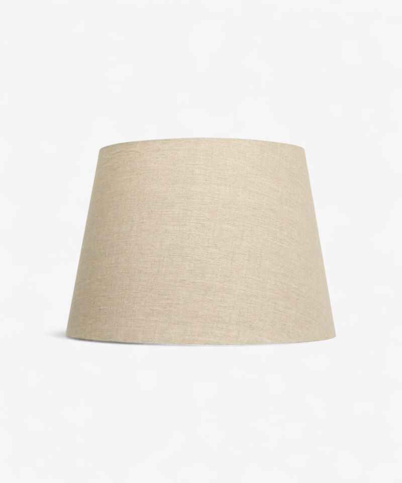 Tapered Drum Linen Shade Natural 50cm