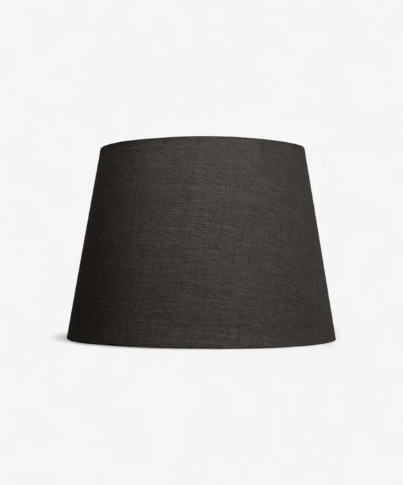 Tapered Drum Linen Shade Black 50cm