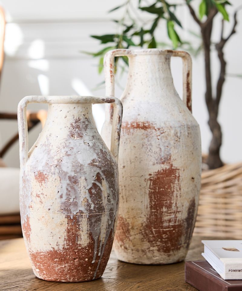 Glacier Terracotta Urn Tall