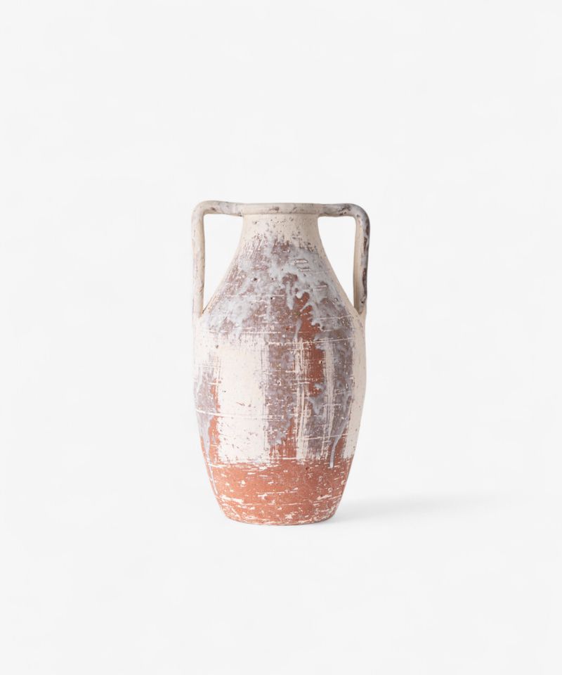 Glacier Terracotta Urn Short