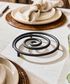 Spiral Forged Trivet Black