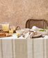 Stripe Linen Tablecloth Stone Large