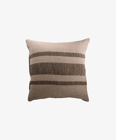 Heavy Linen Stripe Cushion Cover Olive