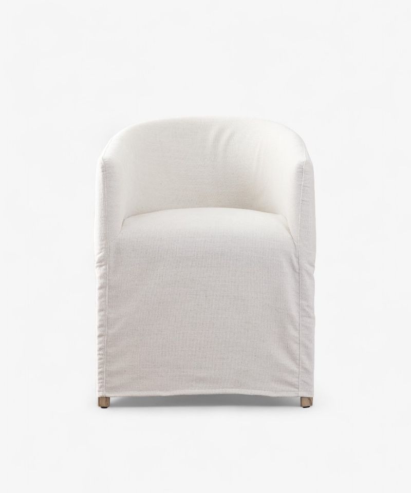 Blythe New Slip Cover Tub Chair Natural