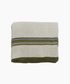 Green Selvedge Stripe Linen Tablecloth