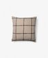 Check Cushion Cover Ivory Brown