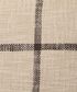 Check Cushion Cover Ivory Brown