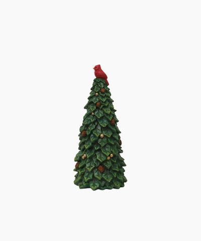 Tree with Pinecones & Bird