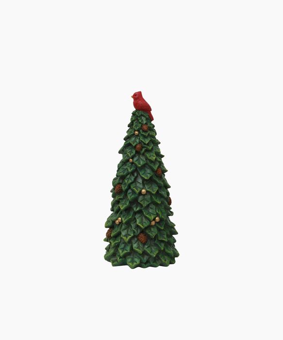 Tree with Pinecones & Bird