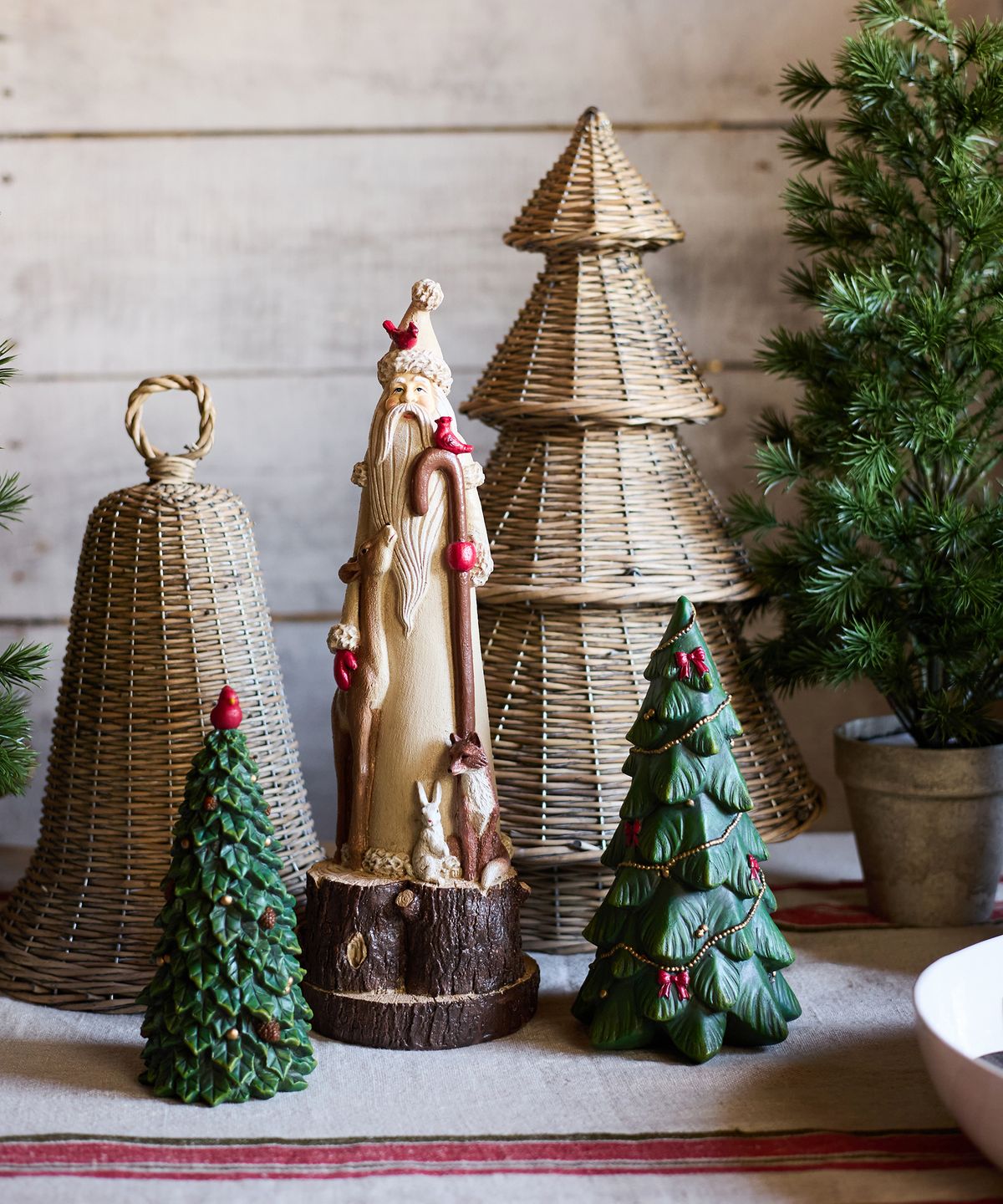 Tree with Pinecones & Bird