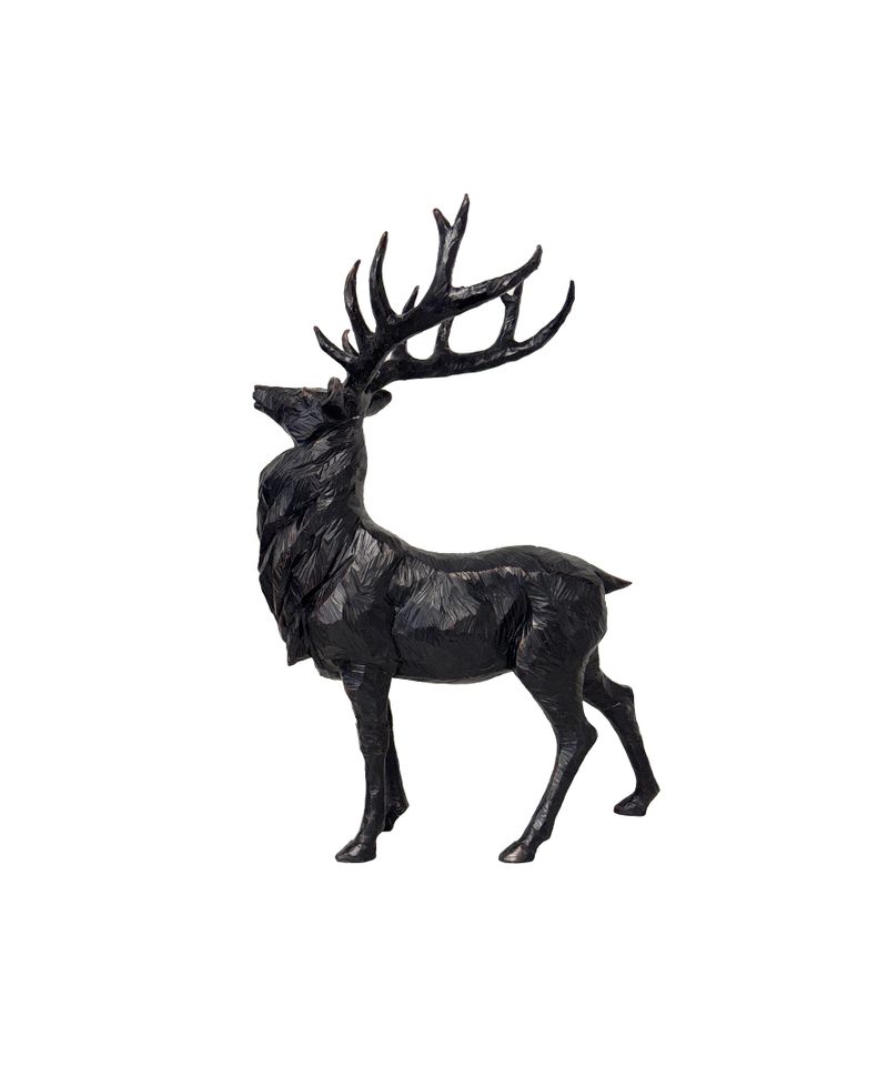 Black Stag Head Up