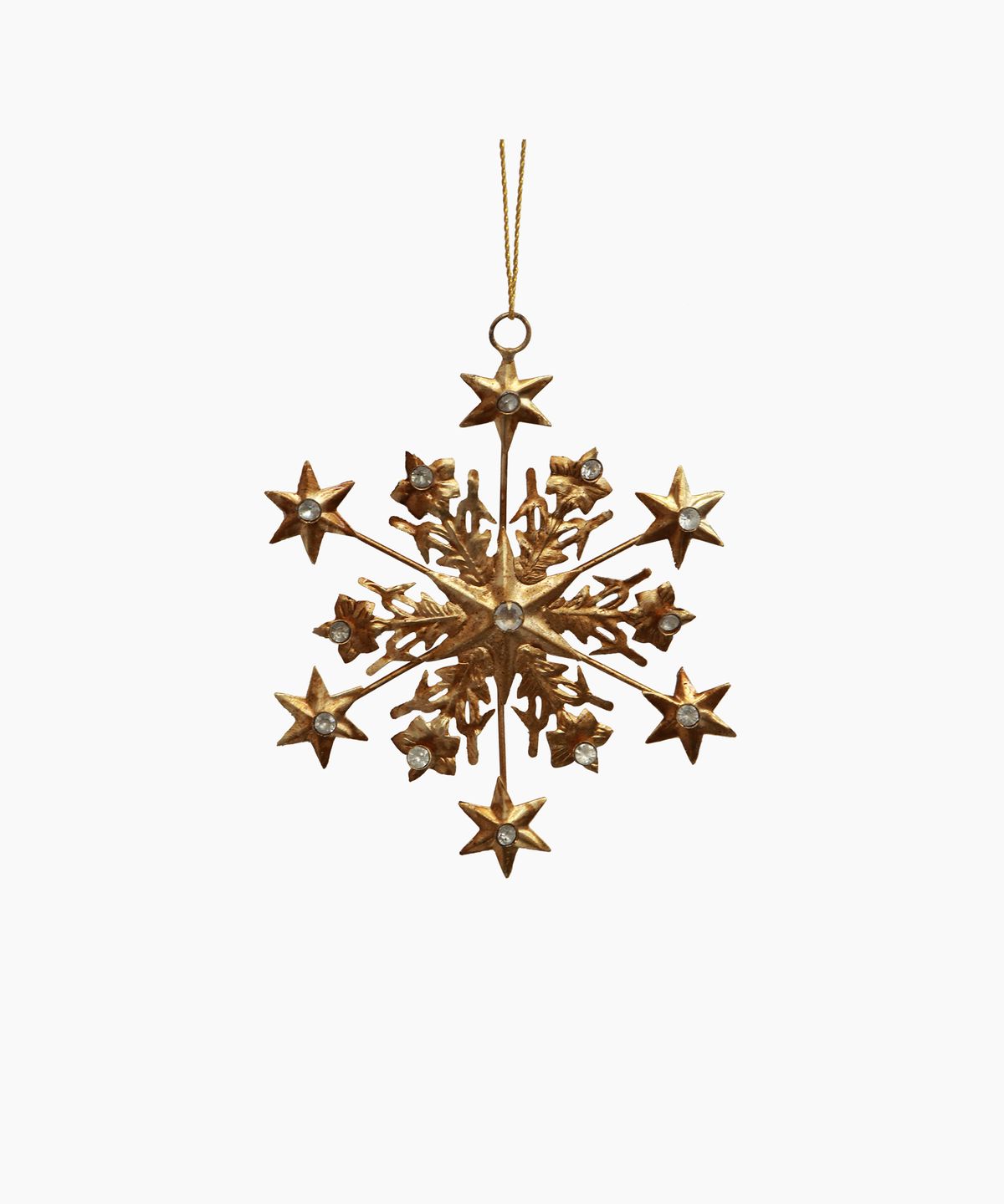 Hanging Jewelled Snowflake Ornament