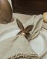Rabbit Ears Napkin Ring Antique Brass