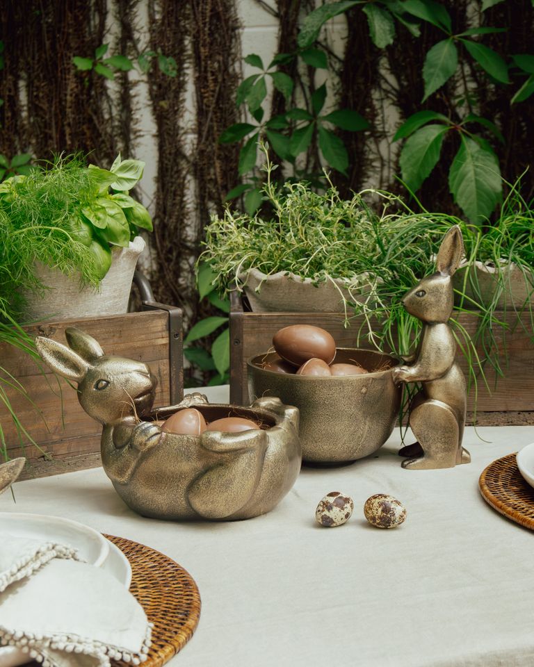 Rabbit Sweets Bowl Lying Down