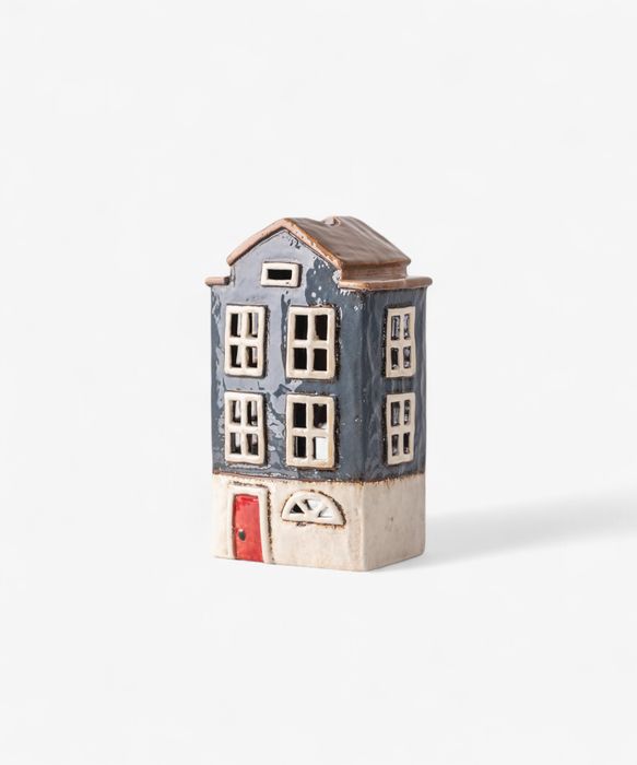 Alsace Tea Light House Nordic Navy
