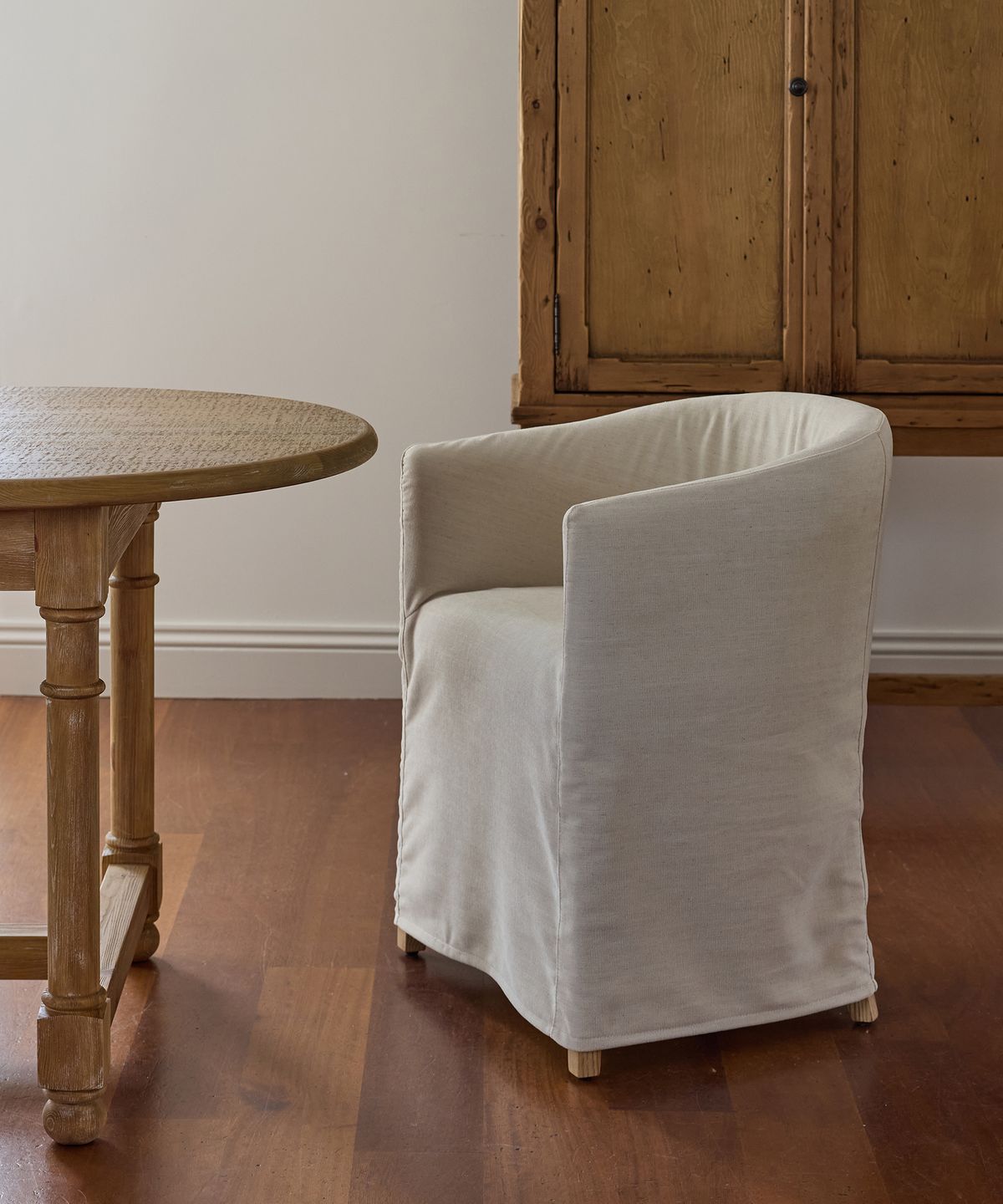 Blythe Slip Cover Tub Chair Natural