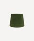 Tapered Drum Velvet Shade Olive 20cm