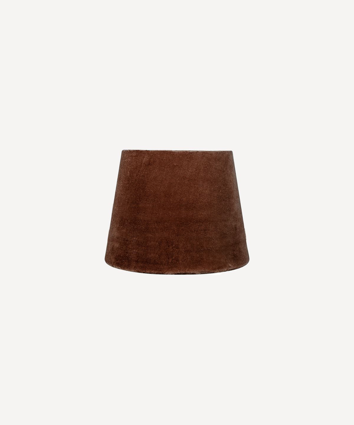 Tapered Drum Velvet Shade Cinnamon 20cm