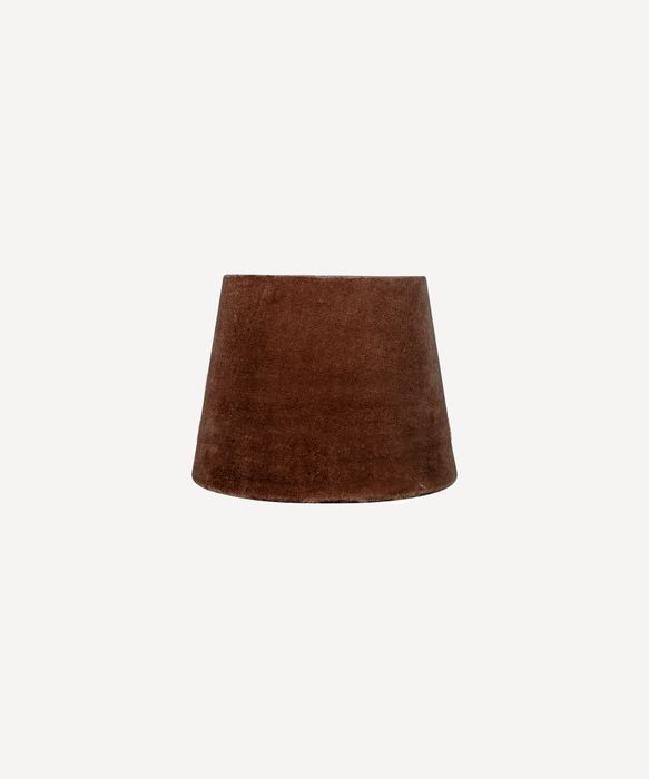 Tapered Drum Velvet Shade Cinnamon 20cm