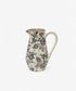 Black Floral Jug Tall