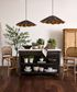 Lars Aged Black Kitchen Island Large