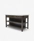 Lars Aged Black Kitchen Island Large