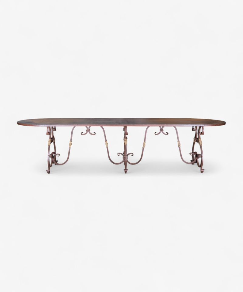 Plasire Iron Table Rustic Finish