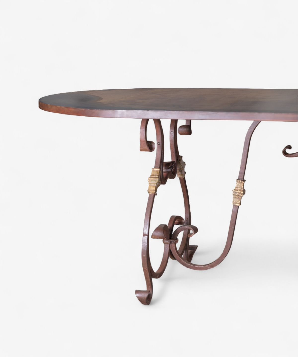 Plasire Iron Table Rustic Finish